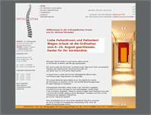 Tablet Screenshot of orthospine.at